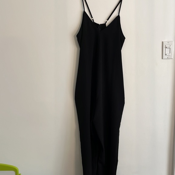 Hatch maternity black silk blend jumpsuit (hatch size 0) like new - Picture 2 of 4